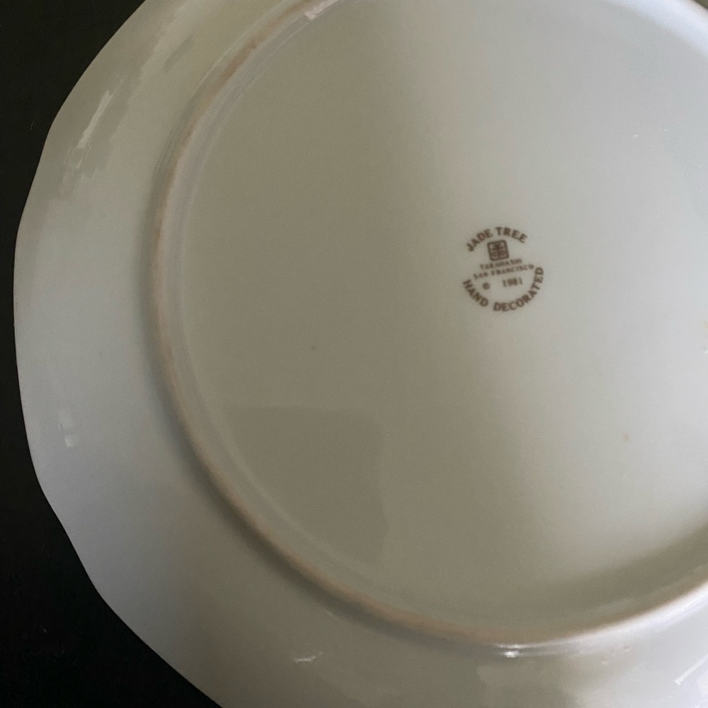 Vintage Jade Tree Takahashi San Francisco Pastoral Scene 71/2”Hand Painted Plate - Picture 11 of 14